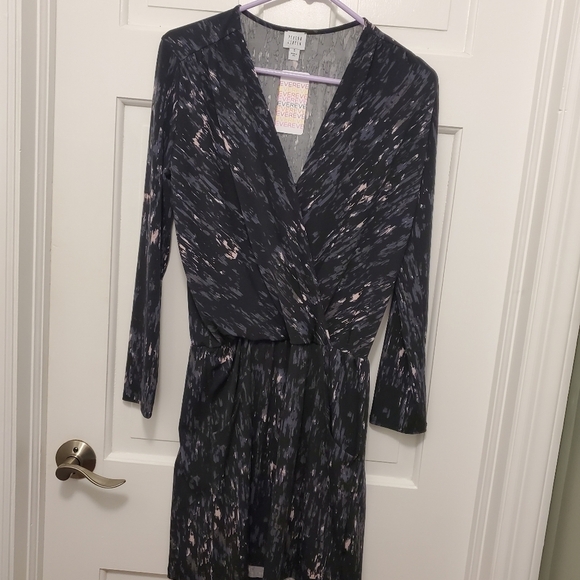 NWT Peyton Jensen Black Multicolored Emma Surplice Dress Size Small, Retail $88 - Picture 9 of 11